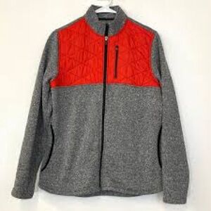 Zyia Red and Gray Quilted Jacket